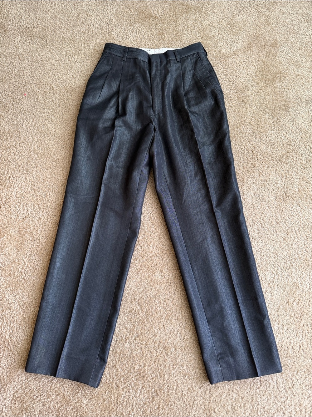 Valentino Black Pleated Dress Trousers